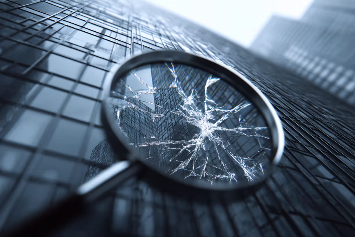 cracked glass